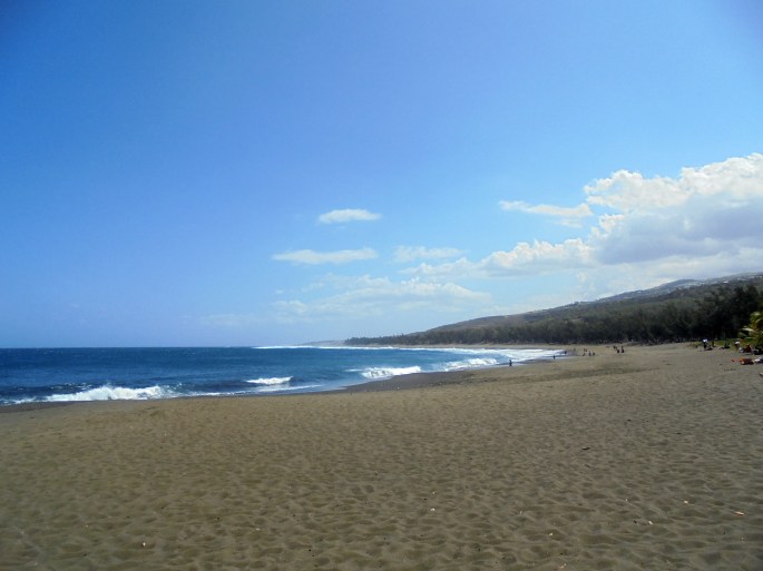 Plage de sable noir, L'Etang-salé, Ile de la Réunion