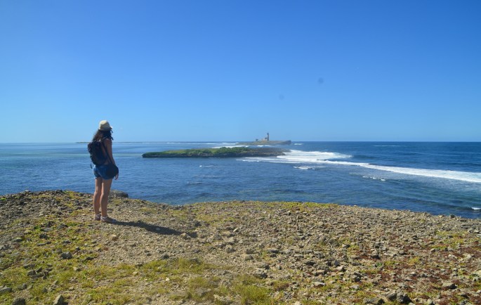 Vue sur l'ile au Phare depuis l'île de la Passe