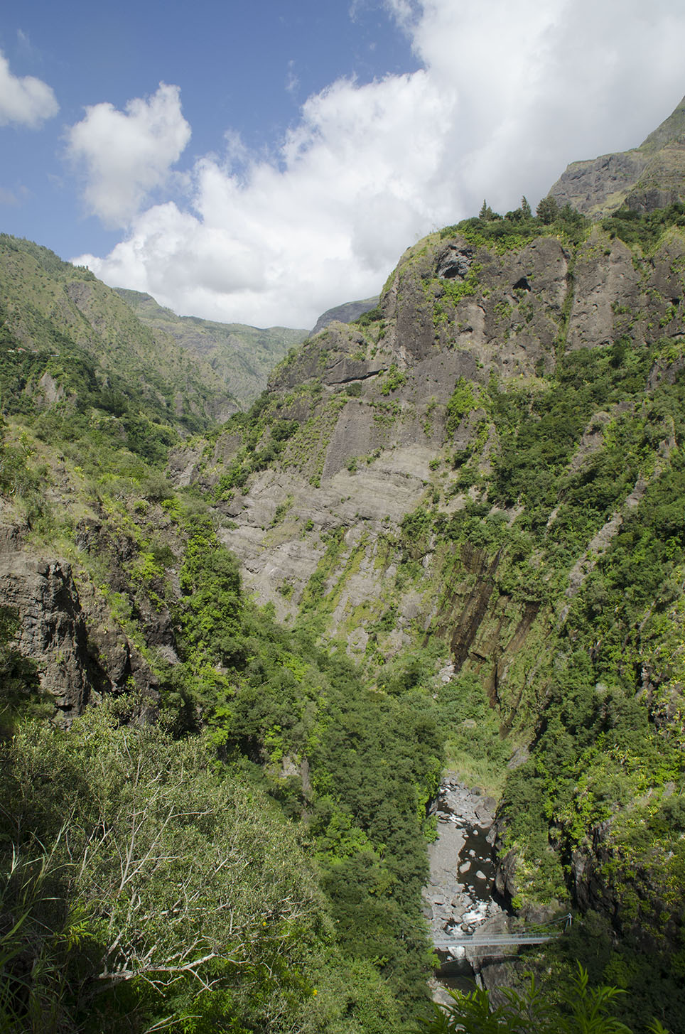 Passerelle à Mafate, Ile de la réunion