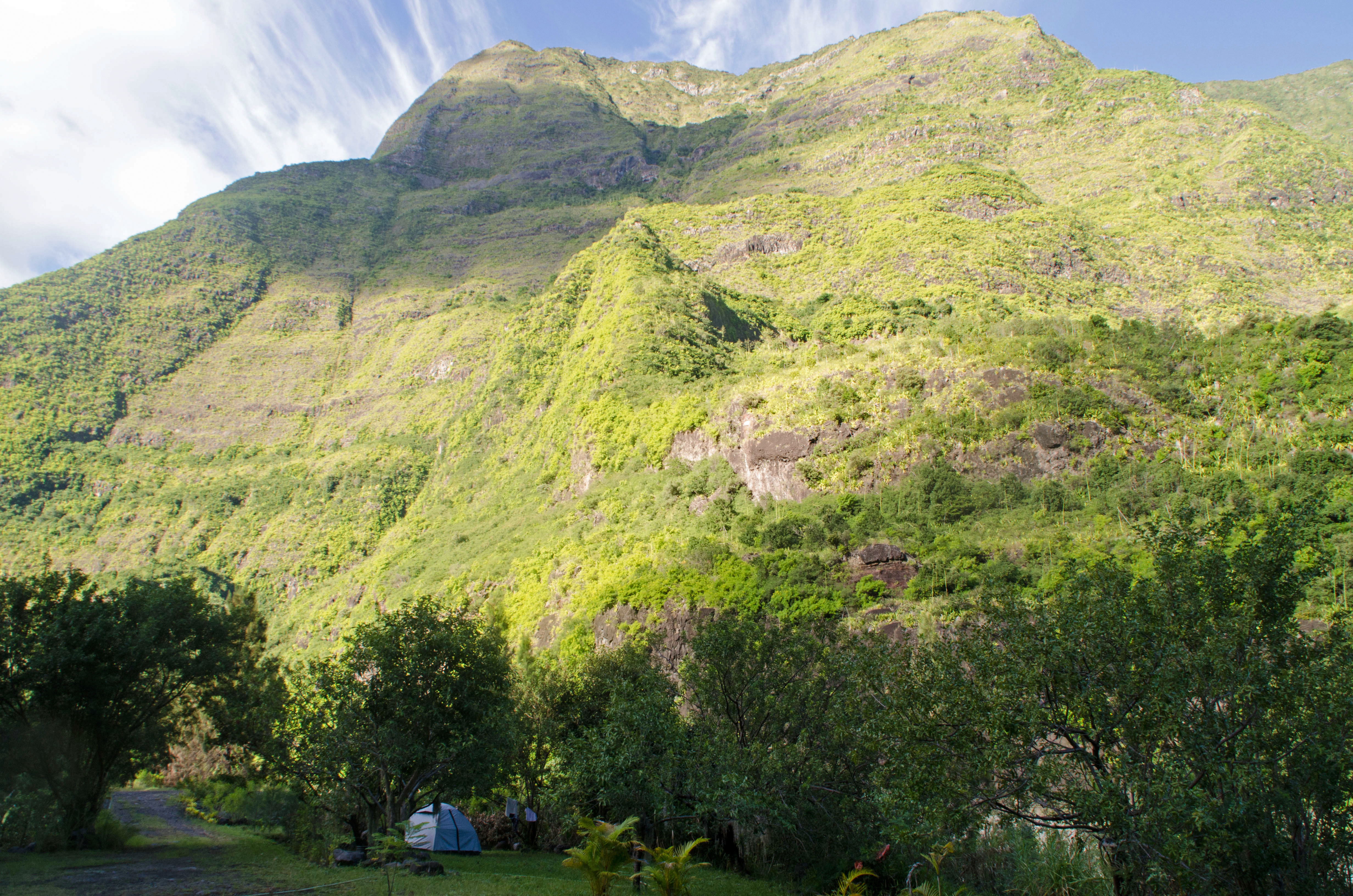 Camping à deux bras, Mafate