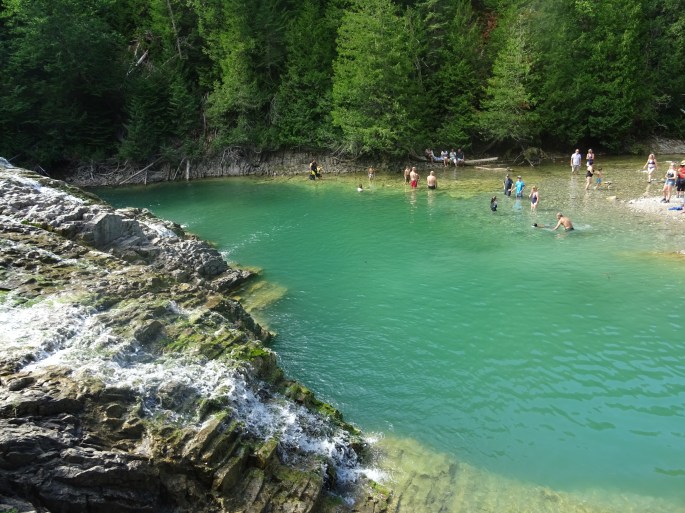 Chute de la Rivière aux Emeraudes Rivière du Portage Tour de la gaspésie road trip Québec Canada cascade