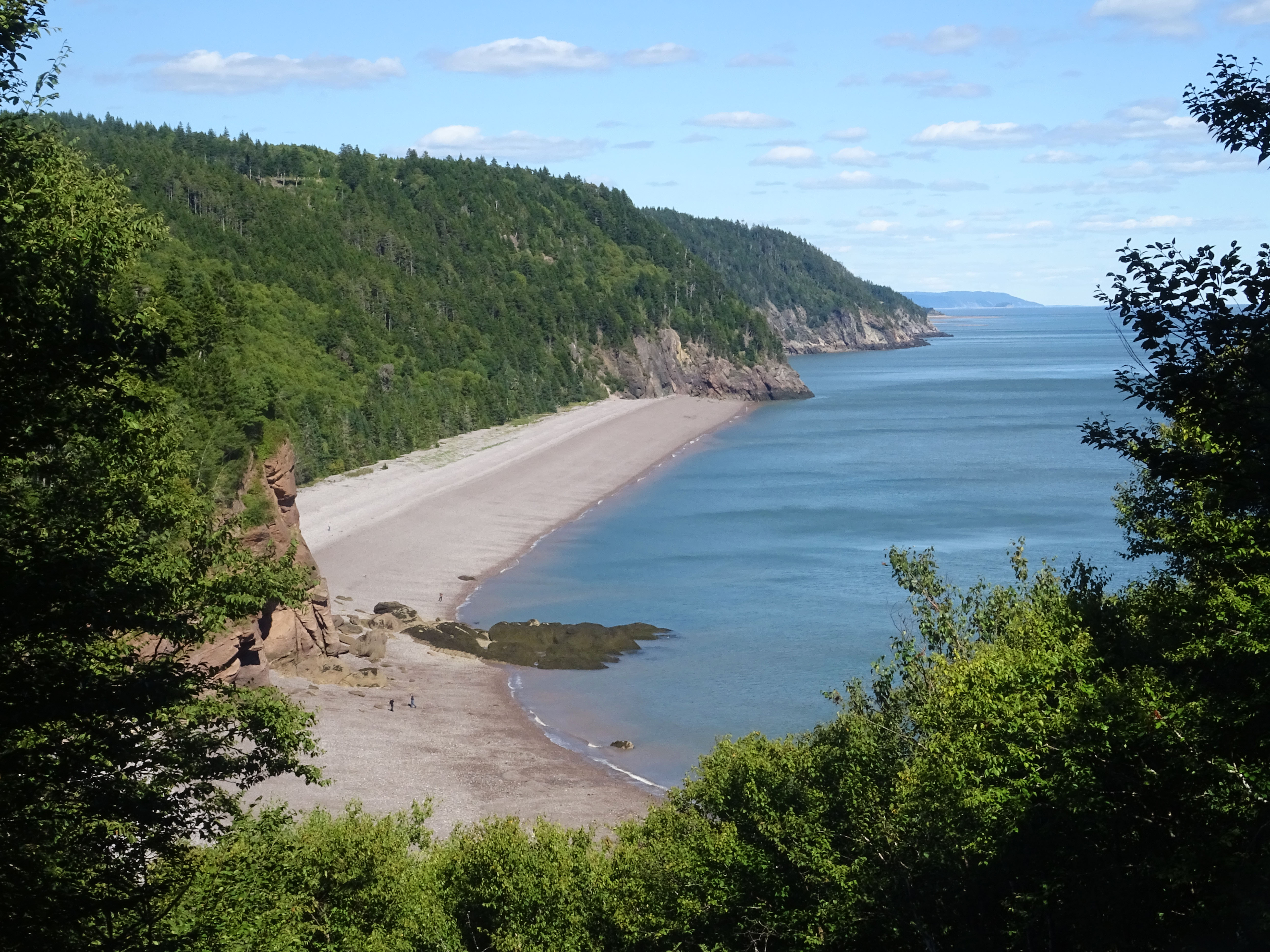 Plage Nouveau Brunswick Canada road trip Fundy trail Melvin beach