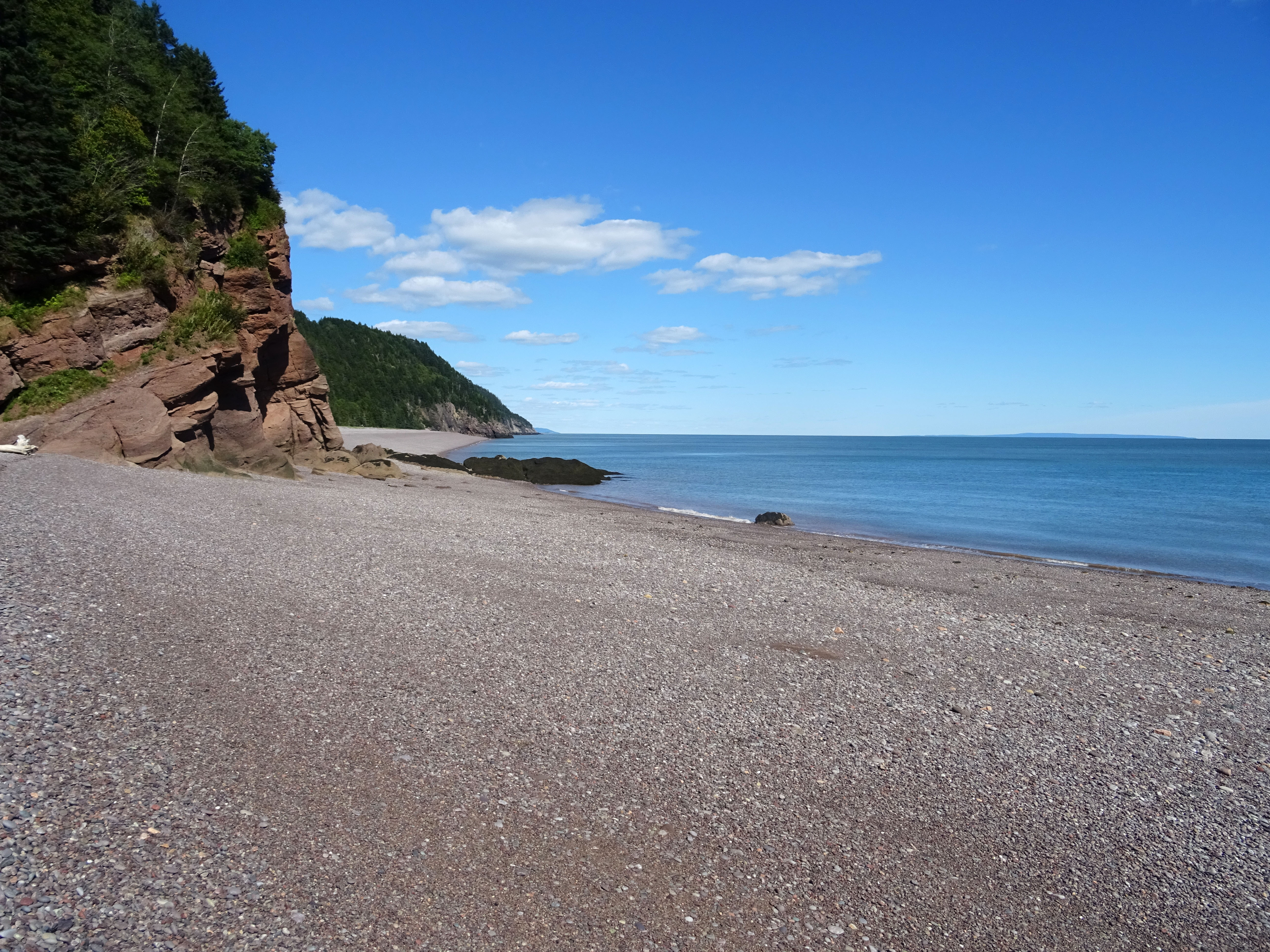 Plage Nouveau Brunswick Canada road trip Fundy trail Melvin beach