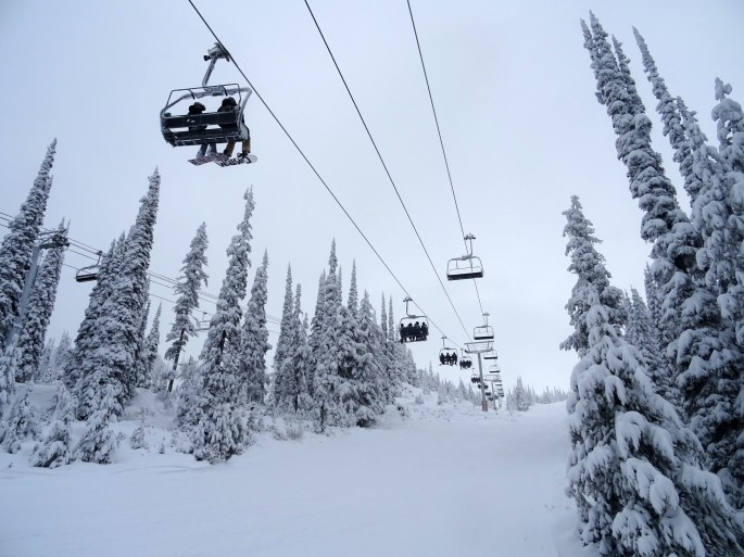 PVT à Big White Ski Resort, Colombie Britannique, Canada