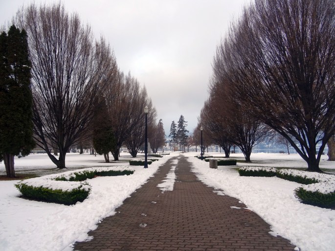 City Park Kelowna Vallée d'Okanagan en hiver
