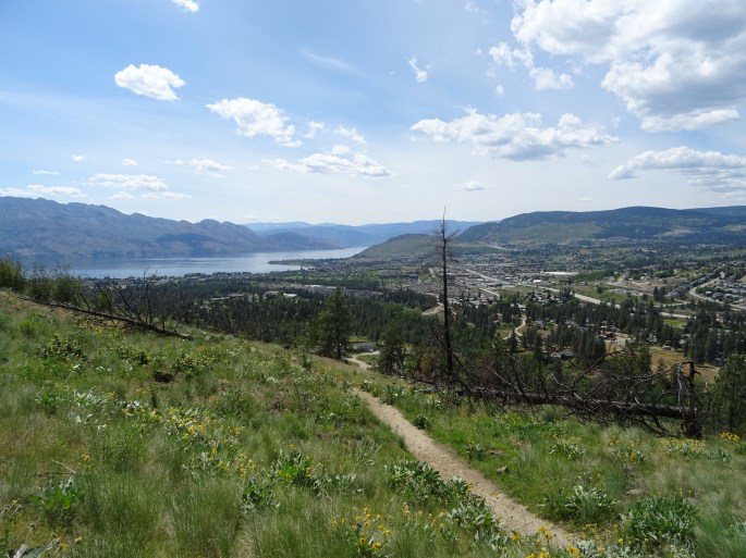 Randonnée Mont boucherie Kelowna, Vallée d'okanagan, Canada British columbia