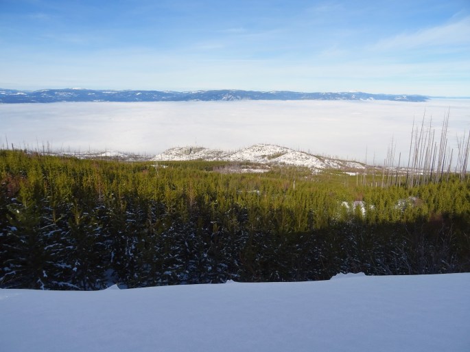 Randonnée Canada hiver Kelowna Kettle valley railway naramata section okanagan valley