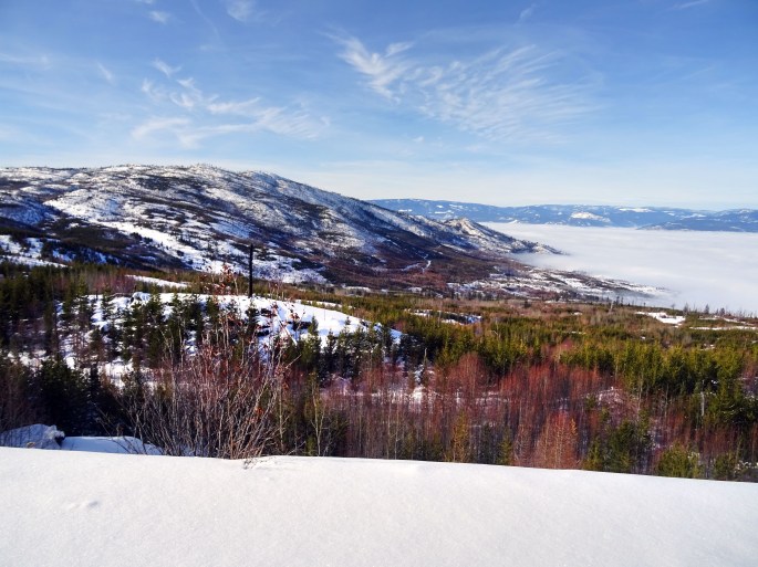 Randonnée Canada hiver Kelowna Kettle valley railway naramata section , Vallée d'okanagan Canada