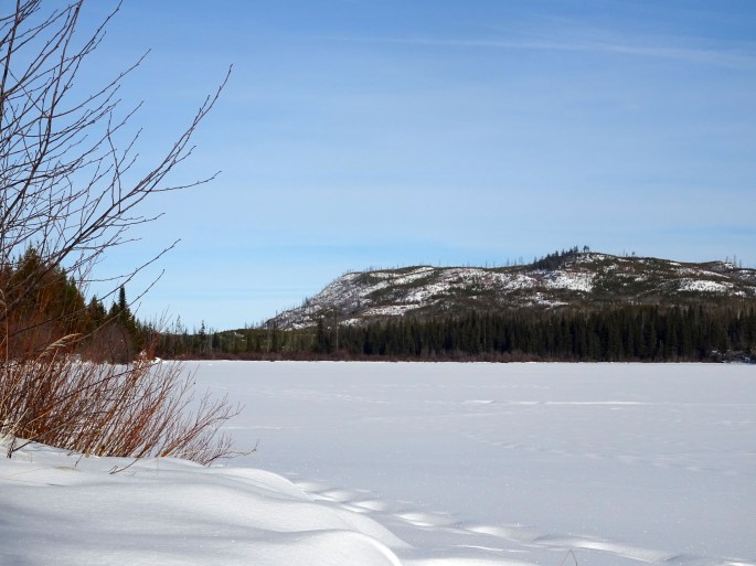 Randonnée Canada hiver Kelowna Kettle valley railway naramata section okanagan valley lac gelé