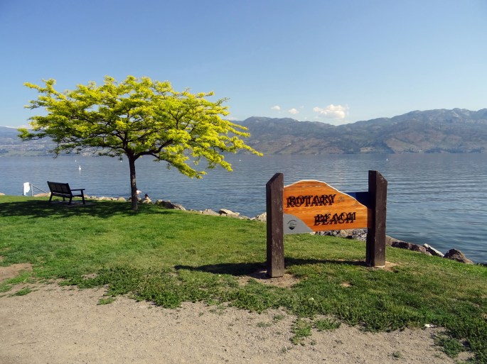 Rotary beach Westbank, Okanagan Valley, Canada