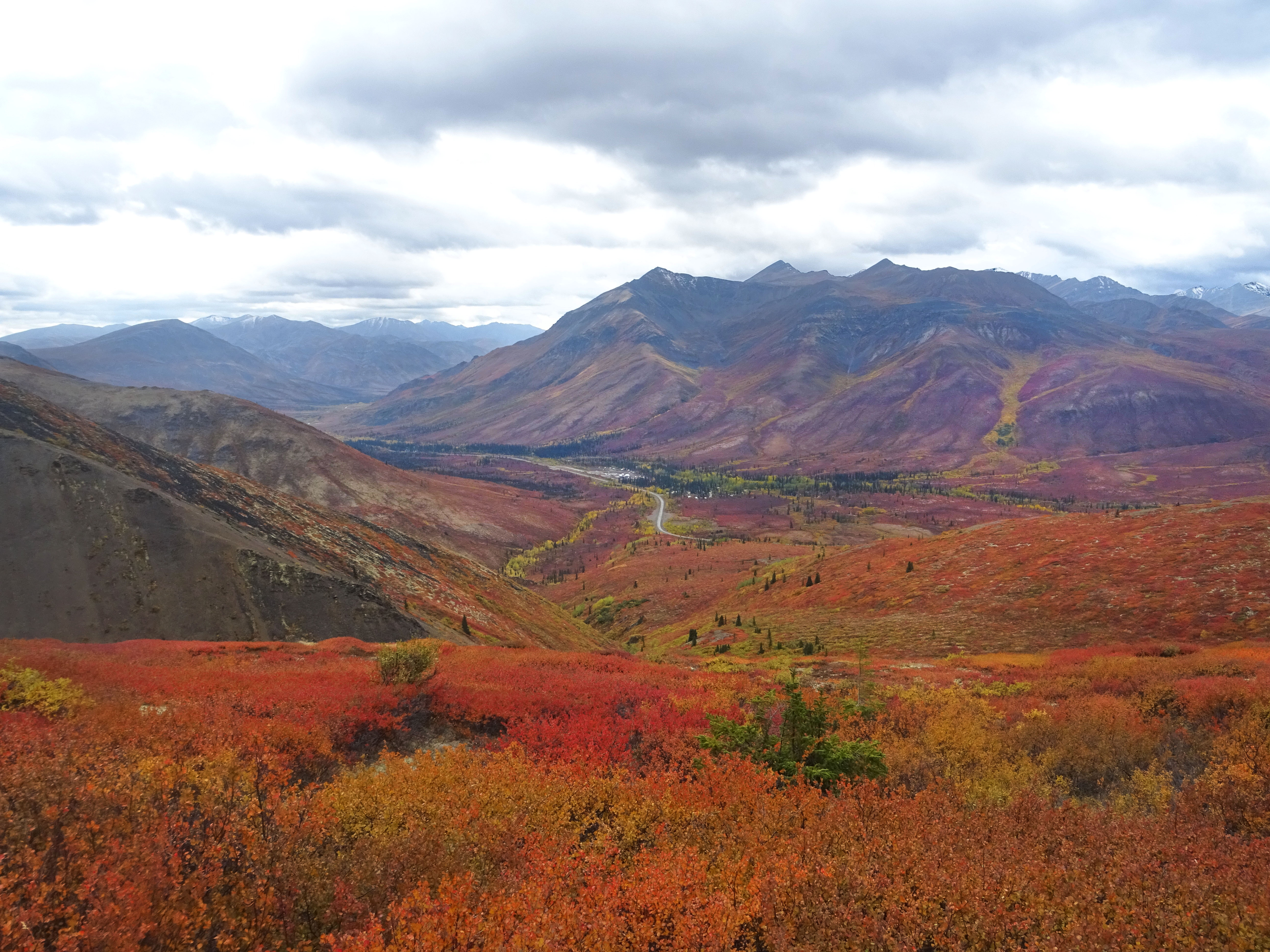 Randonnée automne parc de Tombstone, Yukon Territory, Dempster Highway