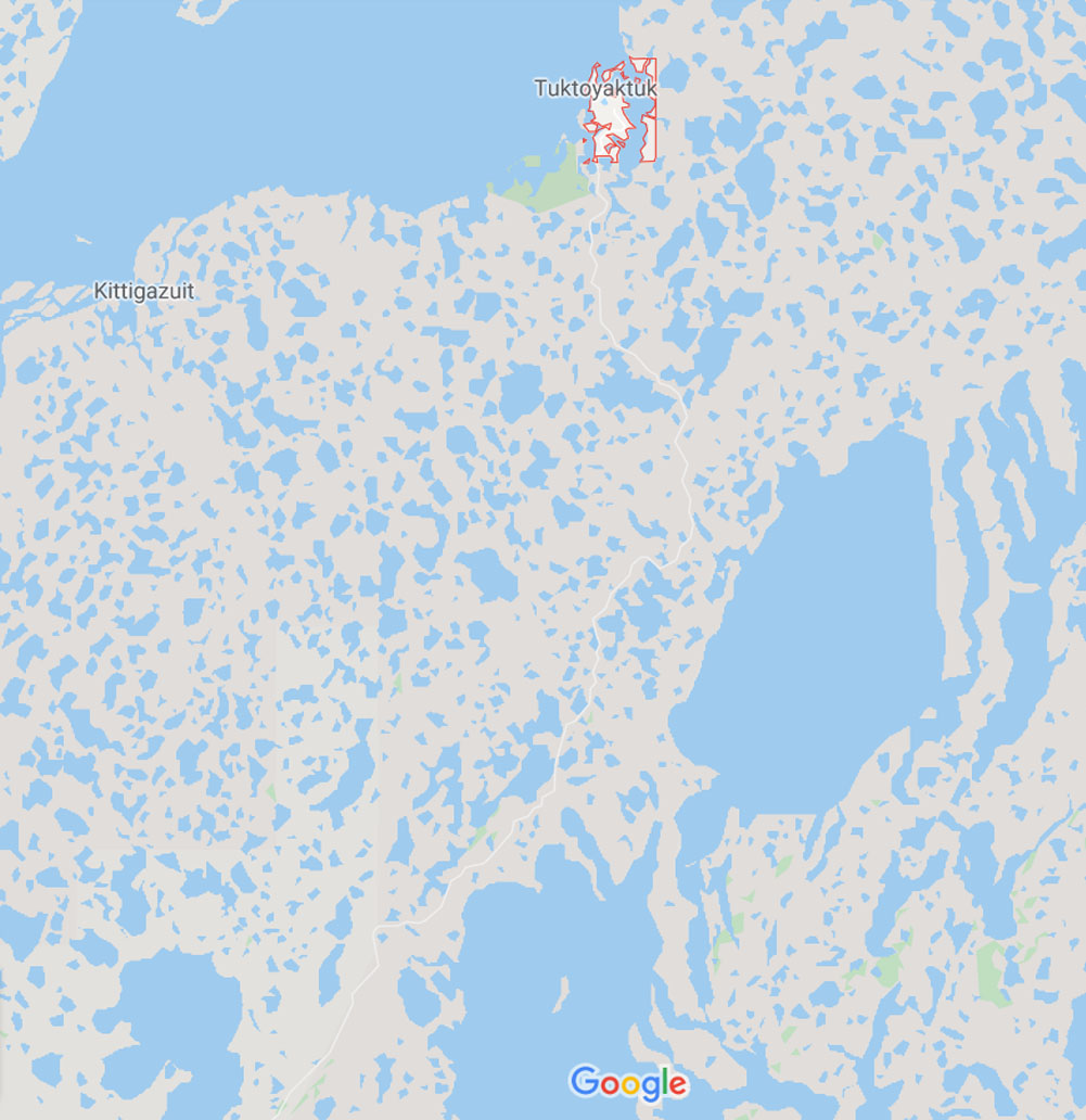 tuktoyaktuk océan arctique road trip