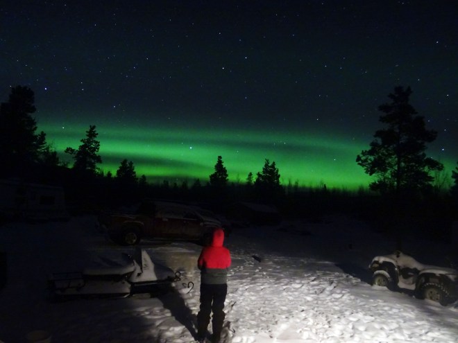 Aurore boréale au Yukon, Canada