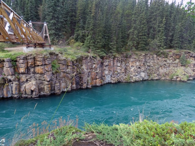 Randonnée à Miles Canyon, Whitehorse, Yukon, Canada