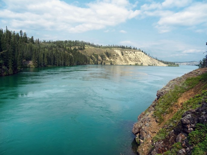 Randonnée à Miles Canyon, Whitehorse, Yukon, Canada