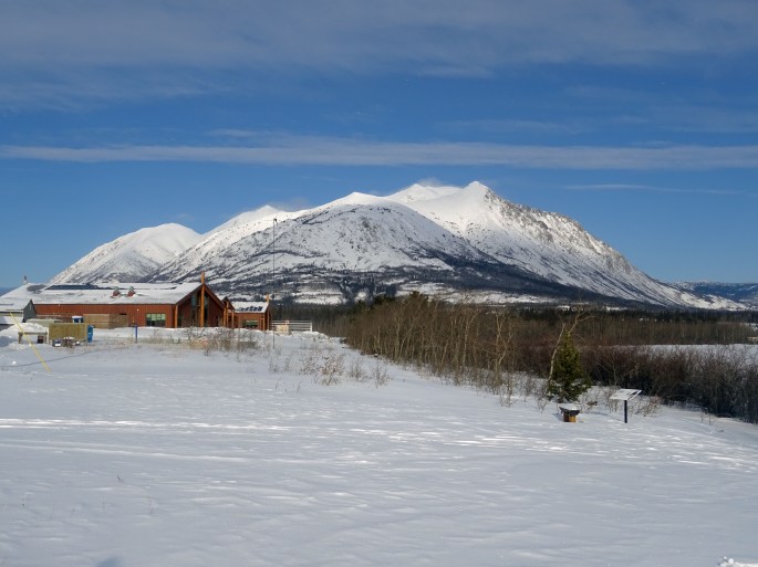 Lac Bennett en hiver, Carcross, Yukon, Canada