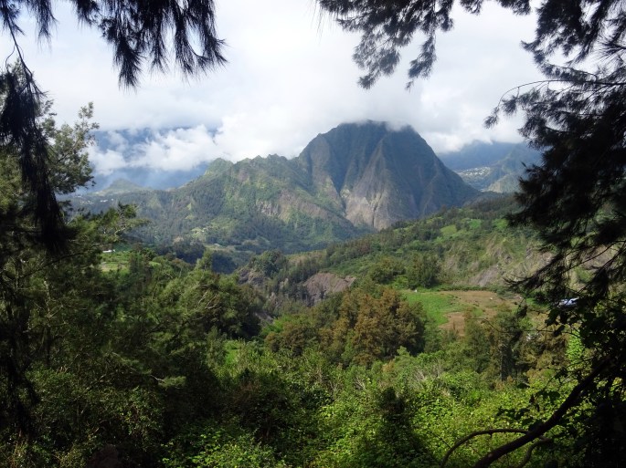Point de vue sur le Piton d'Anchaing, Grand Ilet, Salazie, Réunion
