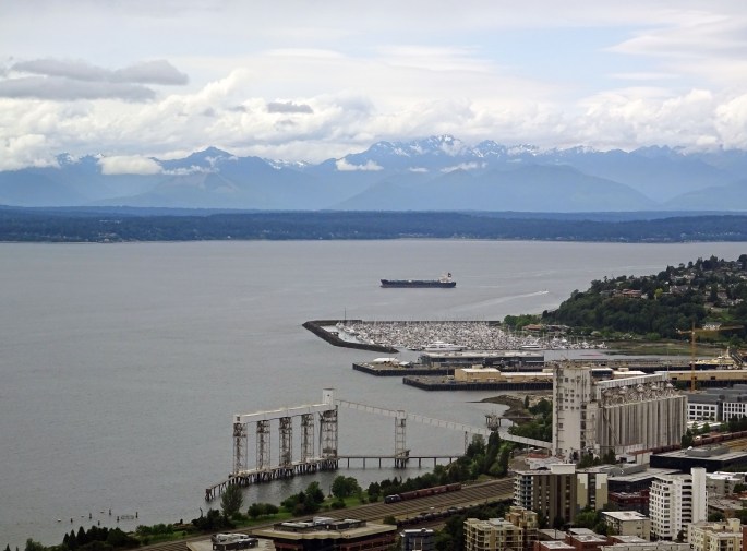 Vue sur Seattle depuis le Space Needle
