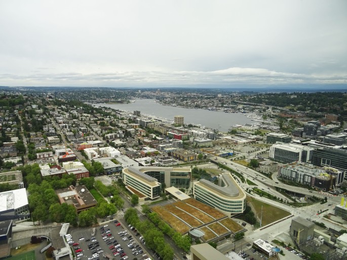 Vue sur Seattle depuis la Tour d'observation du Space Needle
