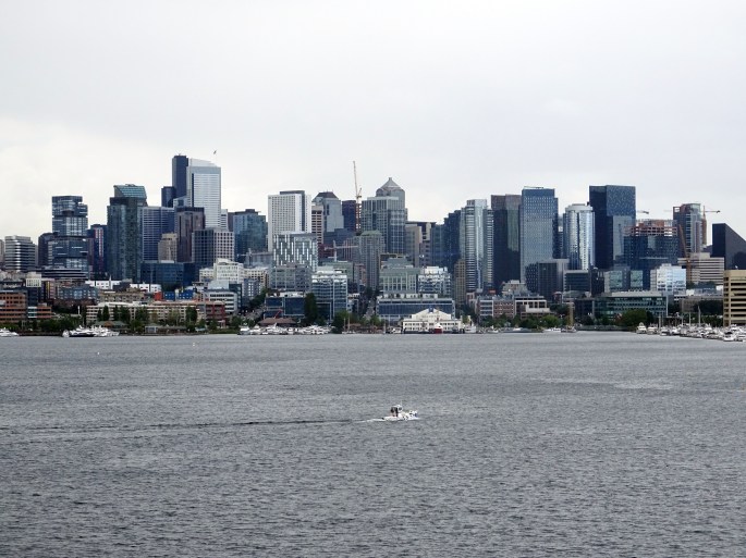 Vue sur Seattle depuis Gas Works Park