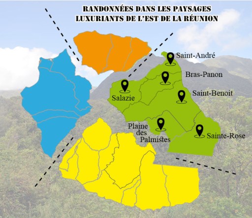 Randonnées dans L'Est, île de la Réunion